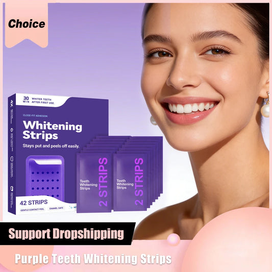 Purple Teeth Whitening Strips